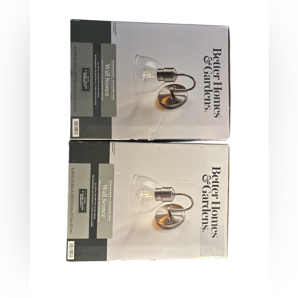 Silver Wall Sconce Set